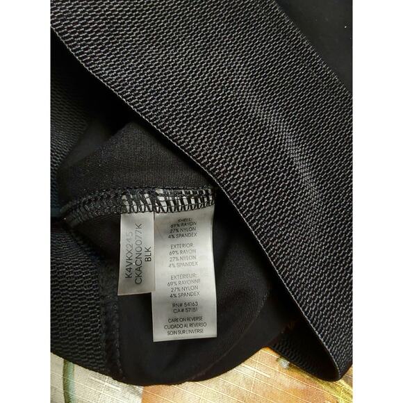 Calvin Klein Women's Power Stretch Black Leggins Medium Size 27" x 24" - Picture 5 of 6